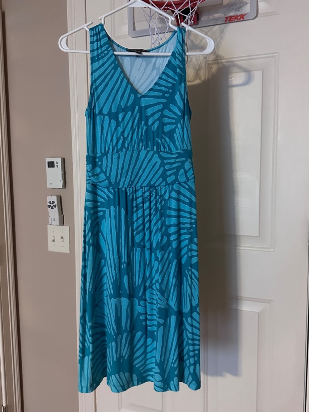 Tommy Bahama Women's Tropical Seashell Pattern DressTeal Size XS